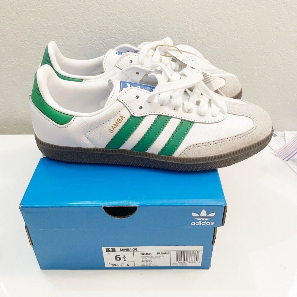 Adidas Samba OG Green Size 7.5 Womens/Size 6.5 Mens IG1024 RARE